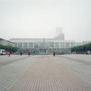 ArchitektInnen / KünstlerInnen: Adolf Krischanitz<br>Projekt: Österreichpavillon Frankfurter Buchmesse 1995<br>Aufnahmedatum: 09/95<br>Format: 4x5'' C-Dia<br>Lieferformat: Scan 300 dpi<br>Bestell-Nummer: 5784/C<br>