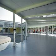 ArchitektInnen / KünstlerInnen: Adolf Krischanitz<br>Projekt: Österreichpavillon Frankfurter Buchmesse 1995<br>Aufnahmedatum: 09/95<br>Format: 4x5'' C-Dia<br>Lieferformat: Scan 300 dpi<br>Bestell-Nummer: 5779/A<br>