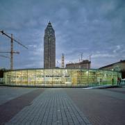 ArchitektInnen / KünstlerInnen: Adolf Krischanitz<br>Projekt: Österreichpavillon Frankfurter Buchmesse 1995<br>Aufnahmedatum: 09/95<br>Format: 4x5'' C-Dia<br>Lieferformat: Scan 300 dpi<br>Bestell-Nummer: 5788/C<br>