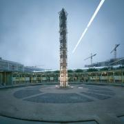 ArchitektInnen / KünstlerInnen: Adolf Krischanitz<br>Projekt: Österreichpavillon Frankfurter Buchmesse 1995<br>Aufnahmedatum: 09/95<br>Format: 4x5'' C-Dia<br>Lieferformat: Scan 300 dpi<br>Bestell-Nummer: 5782/D<br>