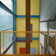 ArchitektInnen / KünstlerInnen: Adolf Krischanitz<br>Projekt: Traisenpavillon<br>Aufnahmedatum: 05/88<br>Format: 6x7cm C-Dia<br>Lieferformat: Scan 300 dpi<br>Bestell-Nummer: 2227/13<br>