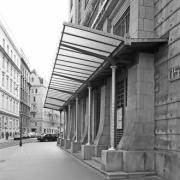 ArchitektInnen / KünstlerInnen: Otto Wagner<br>Projekt: Postsparkasse<br>Aufnahmedatum: 10/96<br>Format: 24x36mm SW<br>Lieferformat: Scan 300 dpi<br>Bestell-Nummer: N6738/10<br>