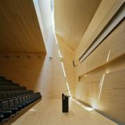 ArchitektInnen / KünstlerInnen: Heinz Tesar<br>Projekt: IST Austria Lecture Hall<br>Aufnahmedatum: 06/10<br>Format: 4x5'' C-Dia<br>Lieferformat: Scan 300 dpi<br>Bestell-Nummer: 13021/B<br>