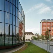 ArchitektInnen / KünstlerInnen: Henke Schreieck Architekten, Ursula Aichwalder<br>Projekt: Borealis Innovation Headquarters<br>Aufnahmedatum: 06/10<br>Format: 4x5'' C-Dia<br>Lieferformat: Scan 300 dpi<br>Bestell-Nummer: 13030/A<br>