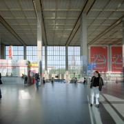 ArchitektInnen / KünstlerInnen: Robert Hartinger<br>Projekt: Westbahnhof<br>Aufnahmedatum: 09/06<br>Format: 4x5'' C-Neg<br>Lieferformat: Dia-Duplikat, Scan 300 dpi<br>Bestell-Nummer: N8180/D<br>