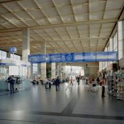 ArchitektInnen / KünstlerInnen: Robert Hartinger<br>Projekt: Westbahnhof<br>Aufnahmedatum: 09/06<br>Format: 4x5'' C-Neg<br>Lieferformat: Dia-Duplikat, Scan 300 dpi<br>Bestell-Nummer: N8181/A<br>