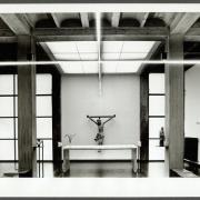 ArchitektInnen / KünstlerInnen: Ottokar Uhl<br>Projekt: Studentenkapelle (Katholische Hochschulgemeinde)<br>Aufnahmedatum: 02/83<br>Format: 24x36mm SW<br>Lieferformat: Scan 300 dpi<br>Bestell-Nummer: N2069/06<br>