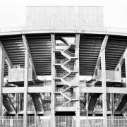ArchitektInnen / KünstlerInnen: Erich Frantl<br>Projekt: Praterstadion - Ernst-Happel-Stadion<br>Aufnahmedatum: 03/82<br>Format: 24x36mm SW<br>Lieferformat: Scan 300 dpi<br>Bestell-Nummer: N2013/36<br>