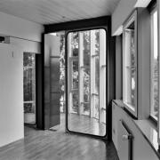 ArchitektInnen / KünstlerInnen: Adolf Krischanitz<br>Projekt: Haus Dr. Weber / Haus in Pötzleinsdorf<br>Aufnahmedatum: 04/91<br>Format: 24x36mm SW<br>Lieferformat: Scan 300 dpi<br>Bestell-Nummer: N1910/19<br>