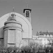 ArchitektInnen / KünstlerInnen: Hans Prutscher<br>Projekt: Karmeliterkirche - Maria-vom-Berge-Karmel-Kirche<br>Aufnahmedatum: 11/82<br>Format: 24x36mm SW<br>Lieferformat: Scan 300 dpi<br>Bestell-Nummer: N2055/05<br>