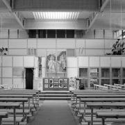 ArchitektInnen / KünstlerInnen: Johannes Spalt<br>Projekt: Salvator Am Wienerfeld - Salvatorkirche<br>Aufnahmedatum: 12/83<br>Format: 24x36mm SW<br>Lieferformat: Scan 300 dpi<br>Bestell-Nummer: N456/02<br>