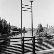 ArchitektInnen / KünstlerInnen: Viktor Hufnagl<br>Projekt: Rossauerbrücke<br>Aufnahmedatum: 10/83<br>Format: 24x36mm SW<br>Lieferformat: Scan 300 dpi<br>Bestell-Nummer: N560/21A<br>