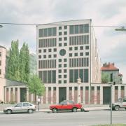 ArchitektInnen / KünstlerInnen: Rudolf Schwarz<br>Projekt: Neue Matzleinsdorfer Kirche, Kirche St. Florian<br>Aufnahmedatum: 05/91<br>Format: 4x5'' C-Neg<br>Lieferformat: Scan 300 dpi<br>Bestell-Nummer: N1872/03<br>