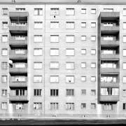 ArchitektInnen / KünstlerInnen: Peter Payer, Oskar Payer<br>Projekt: Wohnhausanlage Siebenbürgerstraße<br>Aufnahmedatum: 05/91<br>Format: 24x36mm SW<br>Lieferformat: Scan 300 dpi<br>Bestell-Nummer: N2650/06<br>