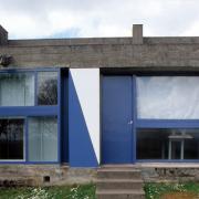 ArchitektInnen / KünstlerInnen: Le Corbusier<br>Projekt: Notre-Dame-du-Haut, Kapelle in Ronchamp<br>Aufnahmedatum: 04/93<br>Format: 24x36mm C-Dia<br>Lieferformat: Dia-Duplikat, Scan 300 dpi<br>Bestell-Nummer: 3237/33<br>