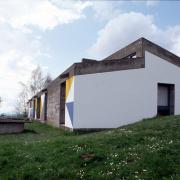 ArchitektInnen / KünstlerInnen: Le Corbusier<br>Projekt: Notre-Dame-du-Haut, Kapelle in Ronchamp<br>Aufnahmedatum: 04/93<br>Format: 24x36mm C-Dia<br>Lieferformat: Dia-Duplikat, Scan 300 dpi<br>Bestell-Nummer: 3237/36<br>