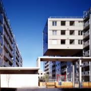 ArchitektInnen / KünstlerInnen: ARTEC Architekten<br>Projekt: Wohnbebauung Laxenburgerstraße<br>Aufnahmedatum: 01/02<br>Format: 4x5'' C-Dia<br>Lieferformat: Dia-Duplikat, Scan 300 dpi<br>Bestell-Nummer: 11030/C<br>