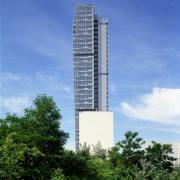 ArchitektInnen / KünstlerInnen: DMAA Delugan Meissl Associated Architects<br>Projekt: Mischek Tower<br>Aufnahmedatum: 06/00<br>Format: 4x5'' C-Dia<br>Lieferformat: Dia-Duplikat, Scan 300 dpi<br>Bestell-Nummer: 9762/C<br>