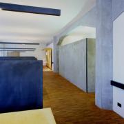 ArchitektInnen / KünstlerInnen: Rainer Köberl<br>Projekt: Büroraum Fa. Halotech<br>Aufnahmedatum: 03/96<br>Format: 4x5'' C-Dia<br>Lieferformat: Dia-Duplikat, Scan 300 dpi<br>Bestell-Nummer: 6097/D<br>