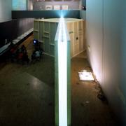 ArchitektInnen / KünstlerInnen: PAUHOF Architekten<br>Projekt: Ausstellung Beckett / Naumann<br>Aufnahmedatum: 03/00<br>Format: 6x9cm C-Dia<br>Lieferformat: Dia-Duplikat, Scan 300 dpi<br>Bestell-Nummer: 9460/11<br>