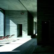 ArchitektInnen / KünstlerInnen: Peter Zumthor<br>Projekt: Therme Vals<br>Aufnahmedatum: 07/97<br>Format: 4x5'' C-Dia<br>Lieferformat: Dia-Duplikat, Scan 300 dpi<br>Bestell-Nummer: 7273/C<br>