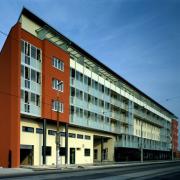 ArchitektInnen / KünstlerInnen: Franziska Ullmann<br>Projekt: Frauen-Werk-Stadt Bauteil Ullmann<br>Aufnahmedatum: 04/98<br>Format: 4x5'' C-Dia<br>Lieferformat: Dia-Duplikat, Scan 300 dpi<br>Bestell-Nummer: 7851/A<br>