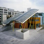 ArchitektInnen / KünstlerInnen: Hans Hollein<br>Projekt: Shedhalle<br>Aufnahmedatum: 11/96<br>Format: 4x5'' C-Dia<br>Lieferformat: Dia-Duplikat, Scan 300 dpi<br>Bestell-Nummer: 6724/D<br>