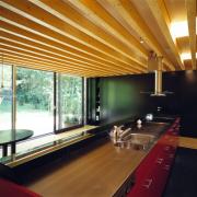 ArchitektInnen / KünstlerInnen: Henke Schreieck Architekten<br>Projekt: Einfamilienhaus<br>Aufnahmedatum: 08/98<br>Format: 4x5'' C-Dia<br>Lieferformat: Dia-Duplikat, Scan 300 dpi<br>Bestell-Nummer: 8176/D<br>