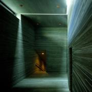 ArchitektInnen / KünstlerInnen: Peter Zumthor<br>Projekt: Therme Vals<br>Aufnahmedatum: 07/97<br>Format: 4x5'' C-Dia<br>Lieferformat: Dia-Duplikat, Scan 300 dpi<br>Bestell-Nummer: 7266/D<br>