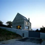 ArchitektInnen / KünstlerInnen: Herzog & de Meuron Architekten BSA/SIA/ETH<br>Projekt: Haus in Leymen<br>Aufnahmedatum: 05/98<br>Format: 4x5'' C-Dia<br>Lieferformat: Dia-Duplikat, Scan 300 dpi<br>Bestell-Nummer: 7922/B<br>