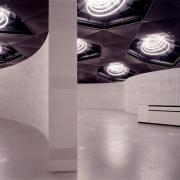 ArchitektInnen / KünstlerInnen: Sol Le Witt, Sir Peter Cook<br>Projekt: Ausstellung Installation Sol Le Witt<br>Aufnahmedatum: 02/04<br>Format: 4x5'' C-Dia<br>Lieferformat: Dia-Duplikat, Scan 300 dpi<br>Bestell-Nummer: 12005/B<br>