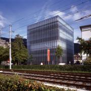 ArchitektInnen / KünstlerInnen: Peter Zumthor<br>Projekt: Kunsthaus Bregenz<br>Aufnahmedatum: 09/05<br>Format: 6x9cm C-Dia<br>Lieferformat: Dia-Duplikat, Scan 300 dpi<br>Bestell-Nummer: 12571/A<br>