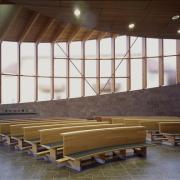 ArchitektInnen / KünstlerInnen: Ernst Beneder, Anja Fischer<br>Projekt: Pfarrkirche Gallspach<br>Aufnahmedatum: 12/05<br>Format: 4x5'' C-Dia<br>Lieferformat: Dia-Duplikat, Scan 300 dpi<br>Bestell-Nummer: 12682/B<br>