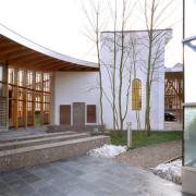 ArchitektInnen / KünstlerInnen: Ernst Beneder, Anja Fischer<br>Projekt: Pfarrkirche Gallspach<br>Aufnahmedatum: 12/05<br>Format: 4x5'' C-Dia<br>Lieferformat: Dia-Duplikat, Scan 300 dpi<br>Bestell-Nummer: 12687/D<br>