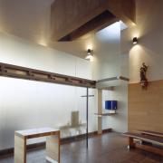 ArchitektInnen / KünstlerInnen: Ernst Beneder, Anja Fischer<br>Projekt: Pfarrkirche Gallspach<br>Aufnahmedatum: 12/05<br>Format: 4x5'' C-Dia<br>Lieferformat: Dia-Duplikat, Scan 300 dpi<br>Bestell-Nummer: 12684/B<br>