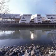 ArchitektInnen / KünstlerInnen: Zaha M. Hadid, Zaha Hadid Architects<br>Projekt: Wohnbau Spittelau<br>Aufnahmedatum: 01/06<br>Format: 4x5'' C-Dia<br>Lieferformat: Dia-Duplikat, Scan 300 dpi<br>Bestell-Nummer: 12694/A<br>